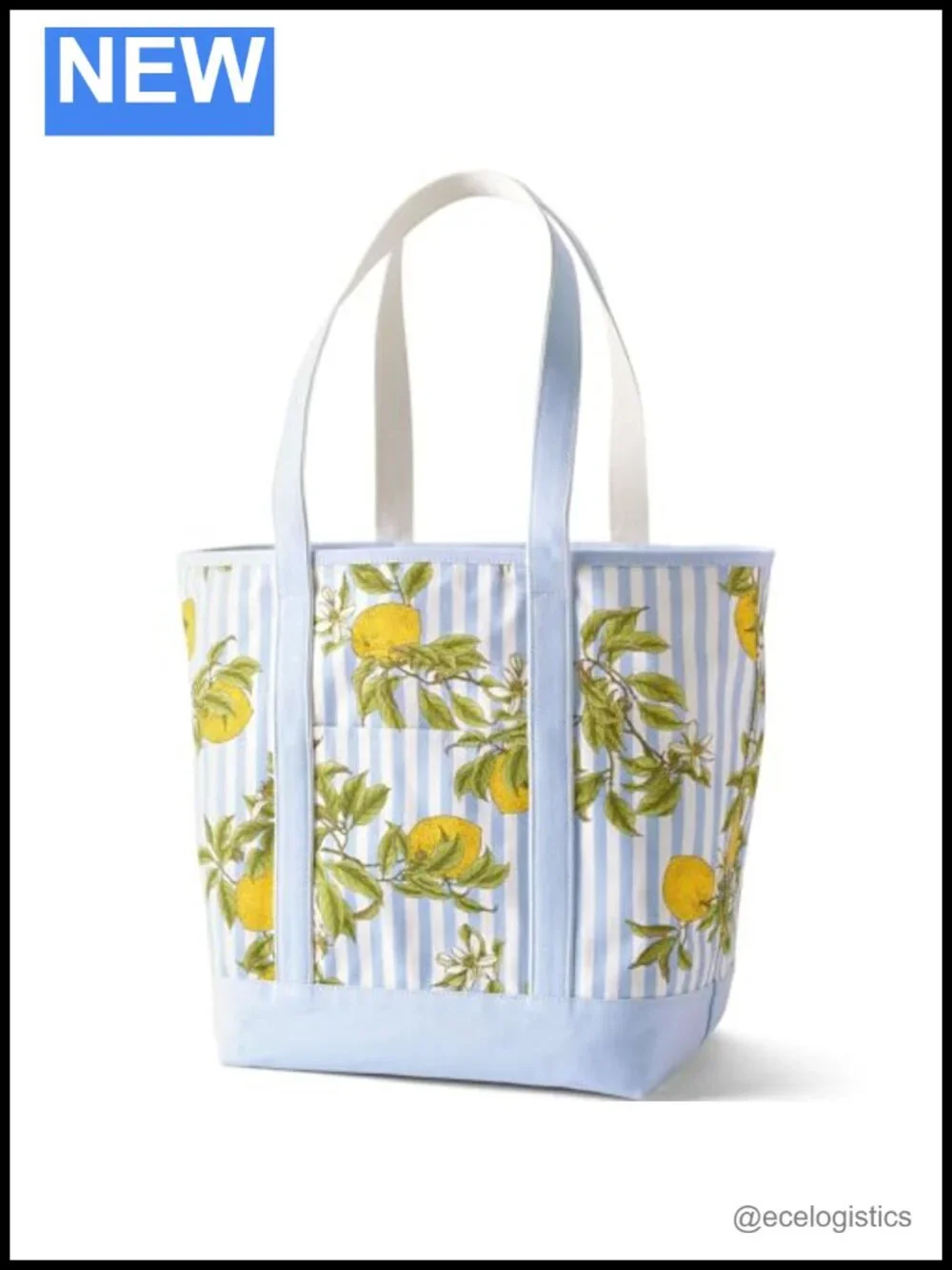 Cotton Canvas Tote Bag Stands Upright Multiple Pockets Machine Washable